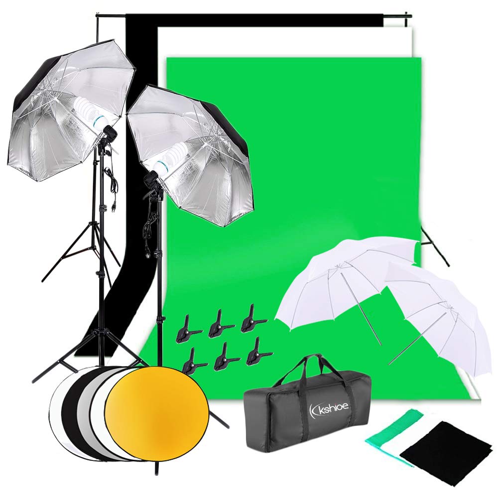 Buy Photography Lighting, Kshioe Umbrella Studio Lights Kit with