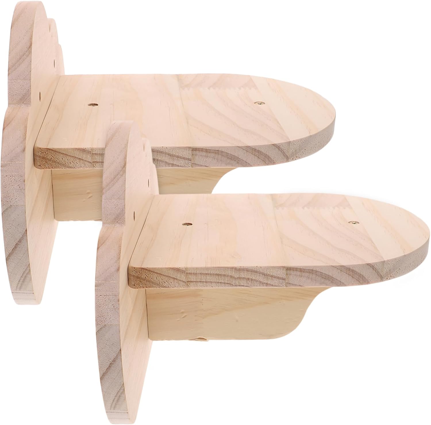 SUPVOX 2Pcs Wall Mounted Cat Steps Cloud Cat Shelves for Indoor Wooden Ladders Cozy Perches for Small Spaces