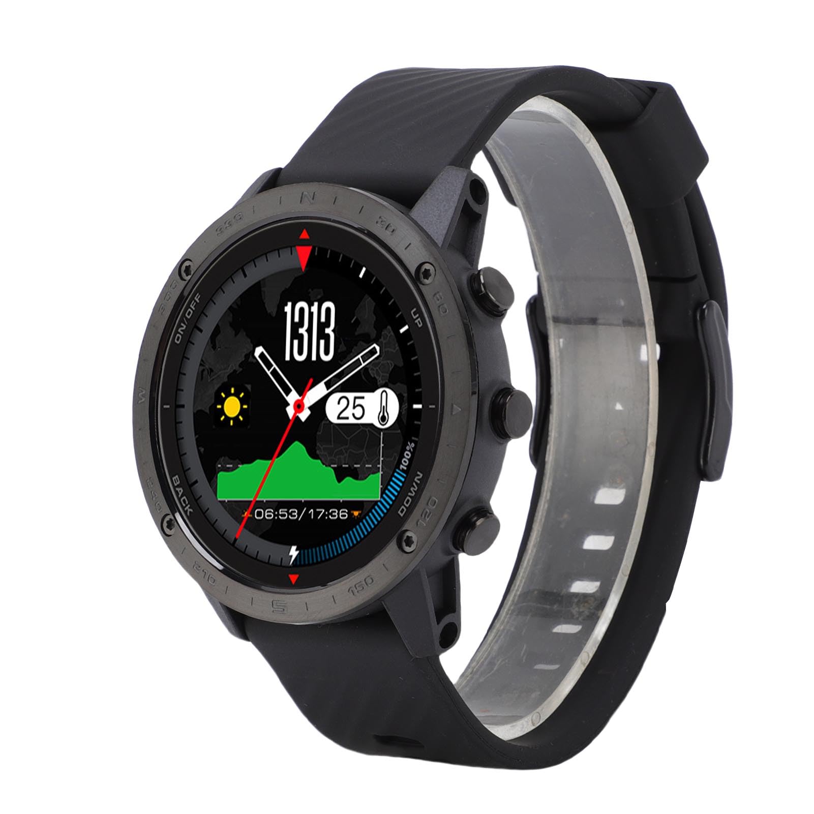 Smartwatch z Czujnikiem Głębokości, Wywołania Barometru i Powiadomienia Tekstowe Długie Baterie Sportowe Zegarek do Nurkowania, Pływania, Nurkowania