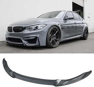 Front Lip Compatibility with 2014-2020 M3 F80 M4 F82 F83 CS Style Front Bumper Chin Lip Spoiler Splitter Carbon Fiber
