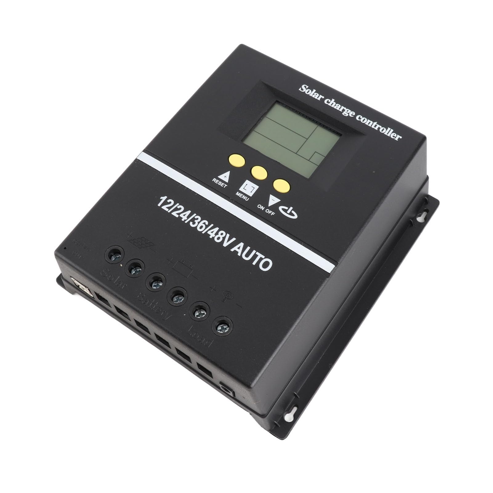 Generic Kontroler ładowania Słonecznego 80A MPPT z Intuicyjnym Wyświetlaczem LCD dla Systemów 12V 24V 36V 48V i 2 Portami ładowania USB dla Kempingu RV