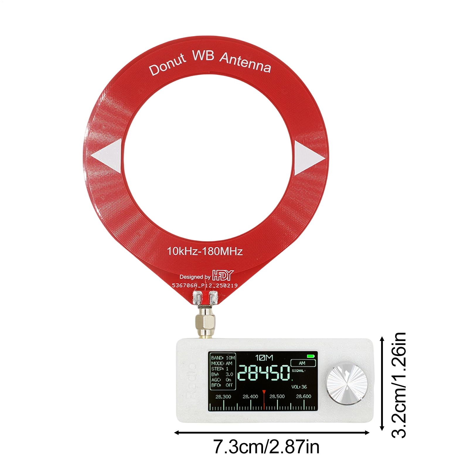 Master de Radio, Receptor de Radio de Bolsillo,Radios SW con todas las bandas - con antena, batería de 800mAh, pantalla HD, pantalla IPS compacta de 1,9 pulgadas para viajar a casa al aire libre