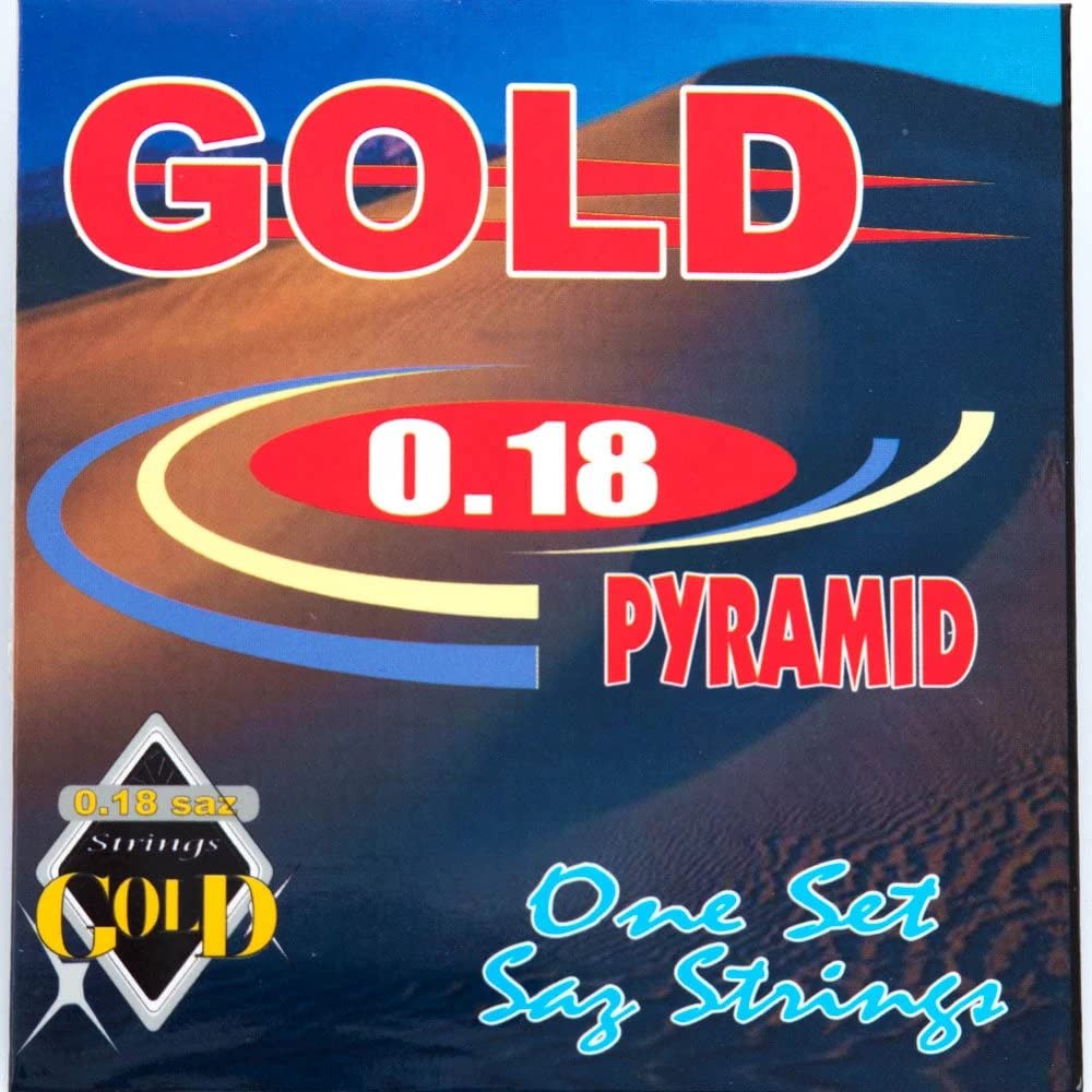 Short Saz Turkish Baglama 0,18 Saiten Pyramide Gold