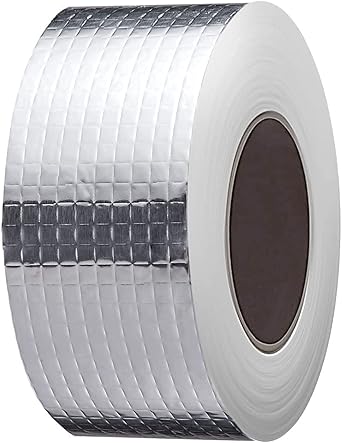 Qureza Waterproof Aluminium Rubber Tape for Leakage Aluminium Foil Tape, Perfect for Sealing Roof & Water Leakage, Surface Crack, Metal & Pipe Repair, More! (5CM x 5M, Silver)