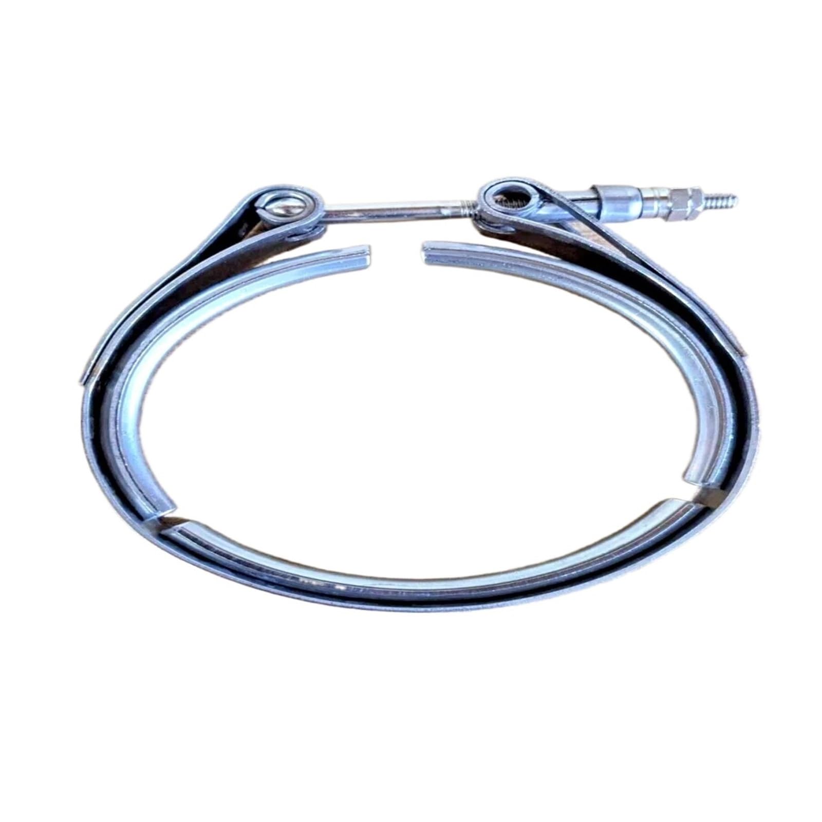 Rtgcx Default 4 Clamps, 304 Stainless Steel, For Exhaust, Turbo, V Band V-Band Vband Clamps An Fitting Lube Pipe Clamps Kf Reducer Kf Way