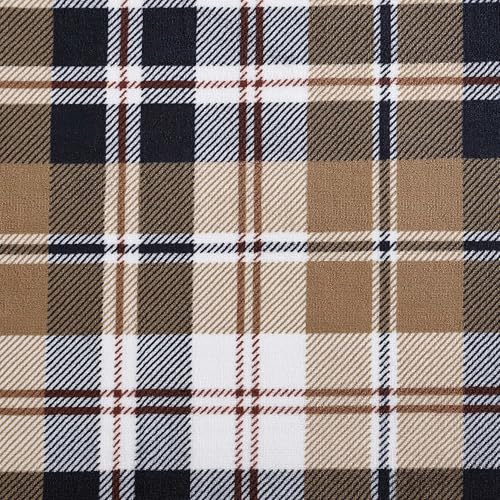 Image of Eddie Bauer - Throw Blanket, Ultra-Soft & Reversible Plush Bedding, Throw Blanket for Couch & Bed (Trailhead Plaid Beige, 60 inch x 70 inch)