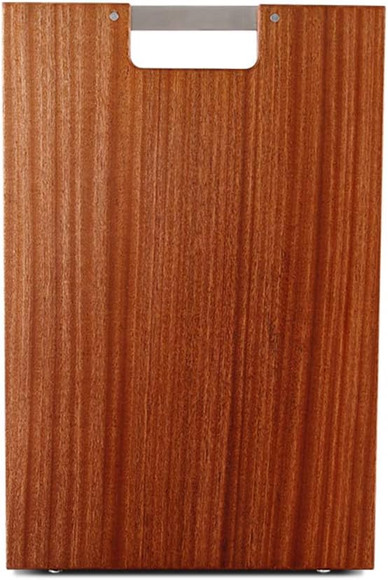Ebony Chopping Board Double-Sided Solid Wood Kitchen Cutting Board Household Whole Wood Anti-Skid Rubber Mat With Big Handle Cutting Board For Vegetable Meat Little Surp