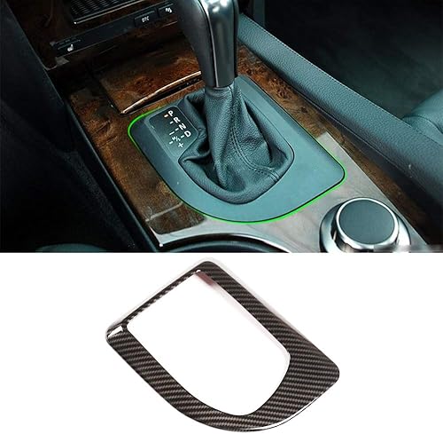 CHEYA Cubierta de panel de palanca de cambios para consola central de automóvil ABS para BMW Serie 5 E60 2004-2007 Accesorios de automóvil (estilo