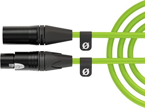 Rode PSA1+ Desk-Mounted Broadcast Microphone Boom Arm (Green) with Green Premium XLR Cable (3m)