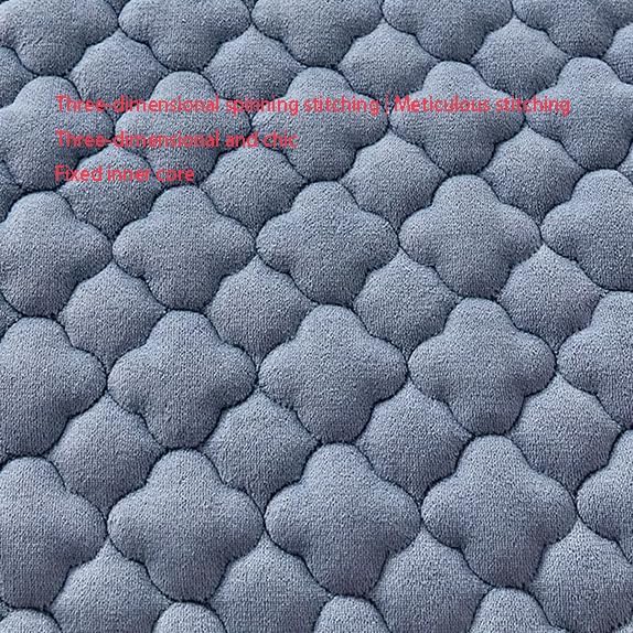 FCLDESHOP Mattress Encasement,Winter Warm Flannel Fitted Sheets, Cartoon Anime Print Deep Pocket Mattress Topper for Boys Girls Bedroom,Blue Grey,150x200cm (1pcs)