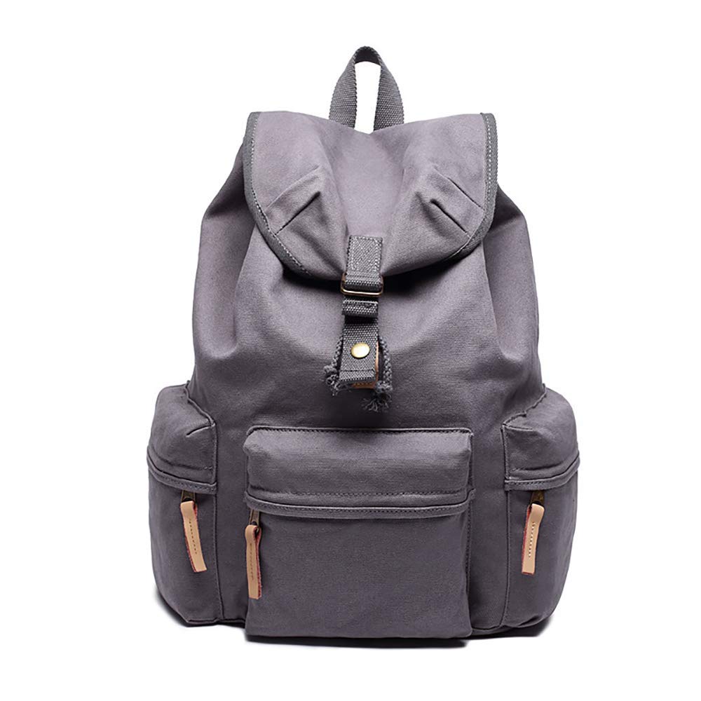 Canvas Camera Bag - Gran Capacidad Impermeable Antichoque Camera Backpack Travel Bag - para Cámaras Digitales, Tabletas, Teléfonos, Grabadora de Video Estante de Almacenamiento en el Piso/Grey
