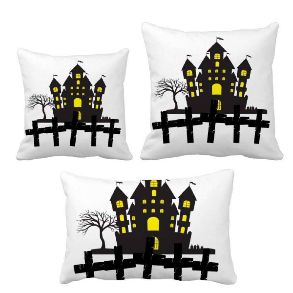 Housse de coussin Halloween château pour relooker un canapé facilement