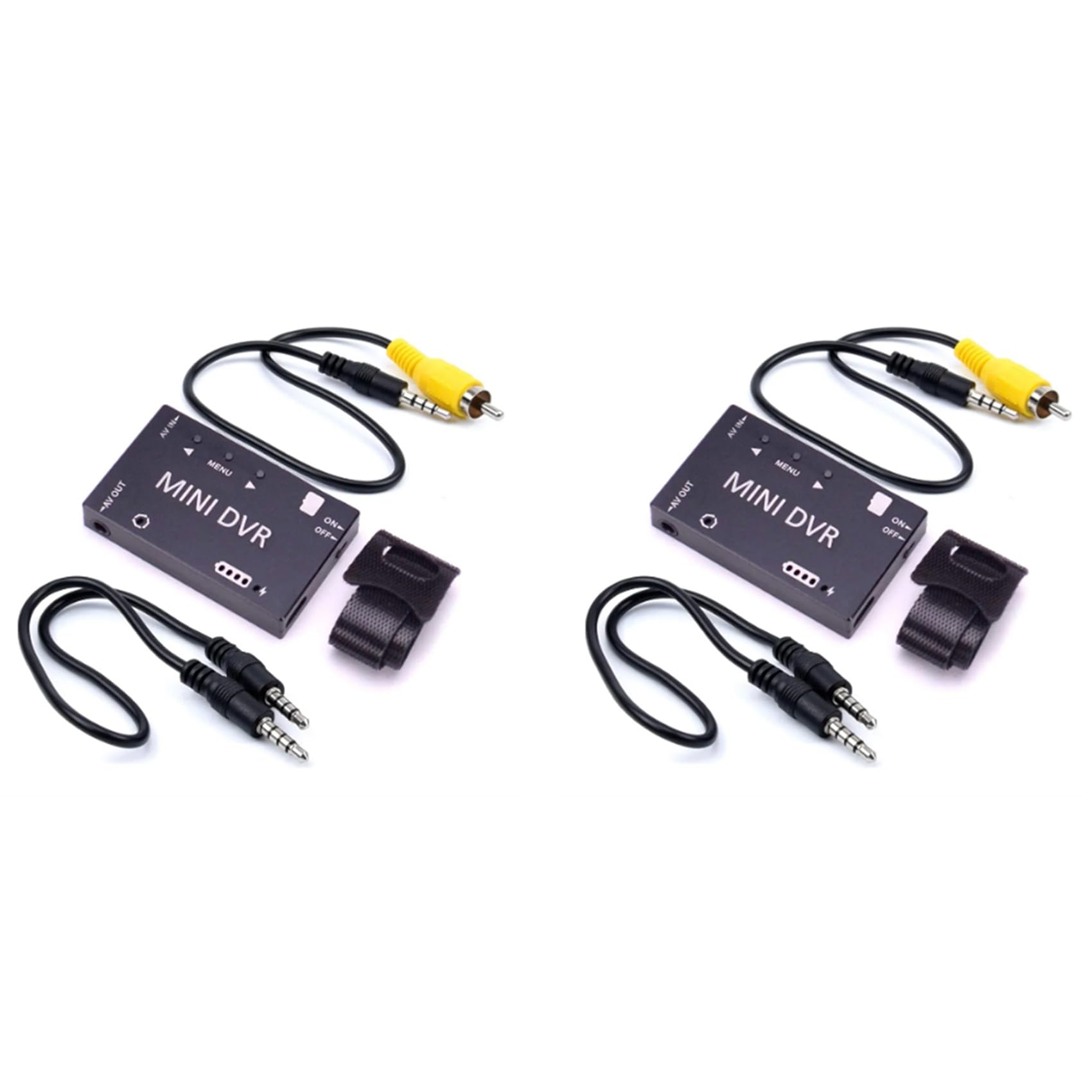 Módulo Mini FPV DVR NTSC/PAL conmutable con audio y video para carreras de drones RC, 2 piezas 8