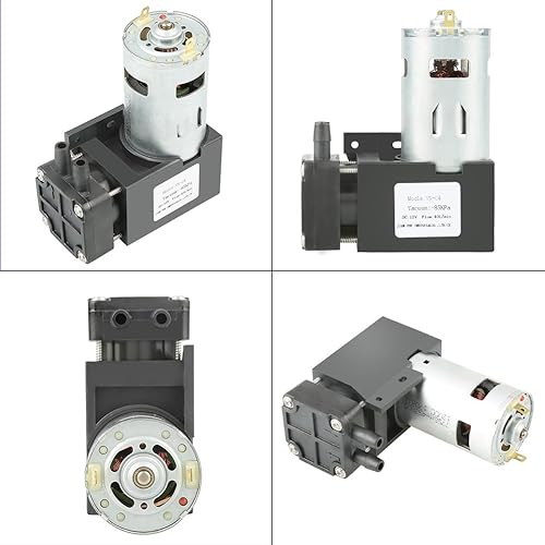Miniatura 6 de FTVOGUE Bomba de vacío sin aceite DC12V 42W mini bomba de presión del pistón del cepillo 40Lmin