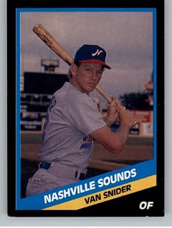1988 CMC Nashville Sounds #22 Van Snider Nashville Sounds Official Minor League Card in EX or Better Condition
