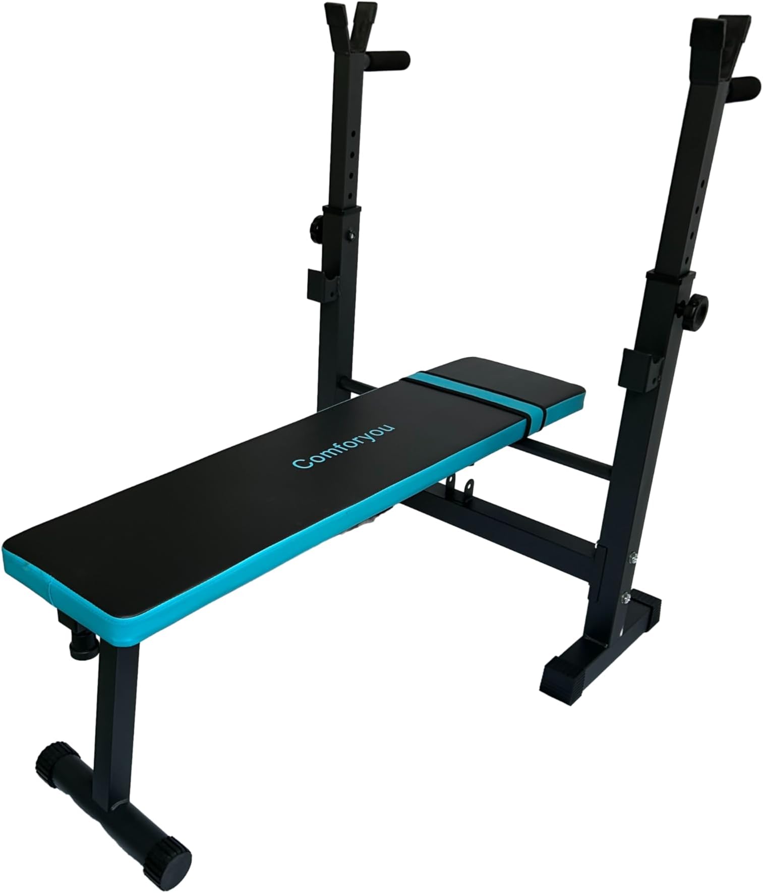 Comforyou Adjustable Weight Bench Fitness Bench Press,Workout Bench Multi-Function Foldable Home Gym Bench Press With Weights And Bar