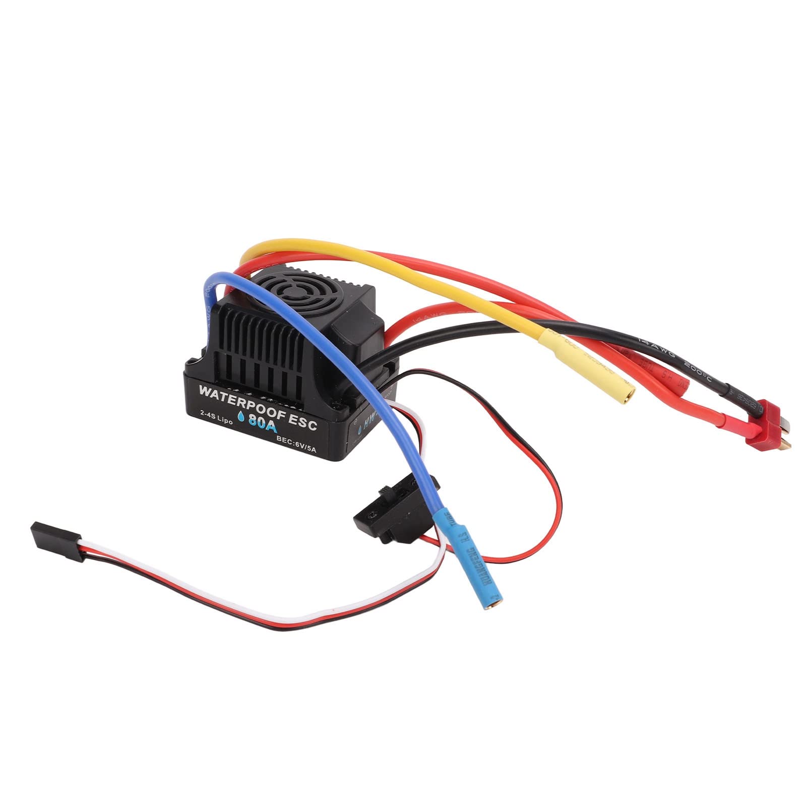 Silnik bezszczotkowy 3300KV Czerwony silnik ze stopu aluminium z zestawem elektronicznego regulatora prędkości 80A do samochodu 1/8 1/10 RC