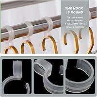 Vista 6 de 100 ganchos de conector para perchas de plástico, ganchos de plástico para ahorrar espacio, mini ganchos en cascada resistentes para colgar ropa