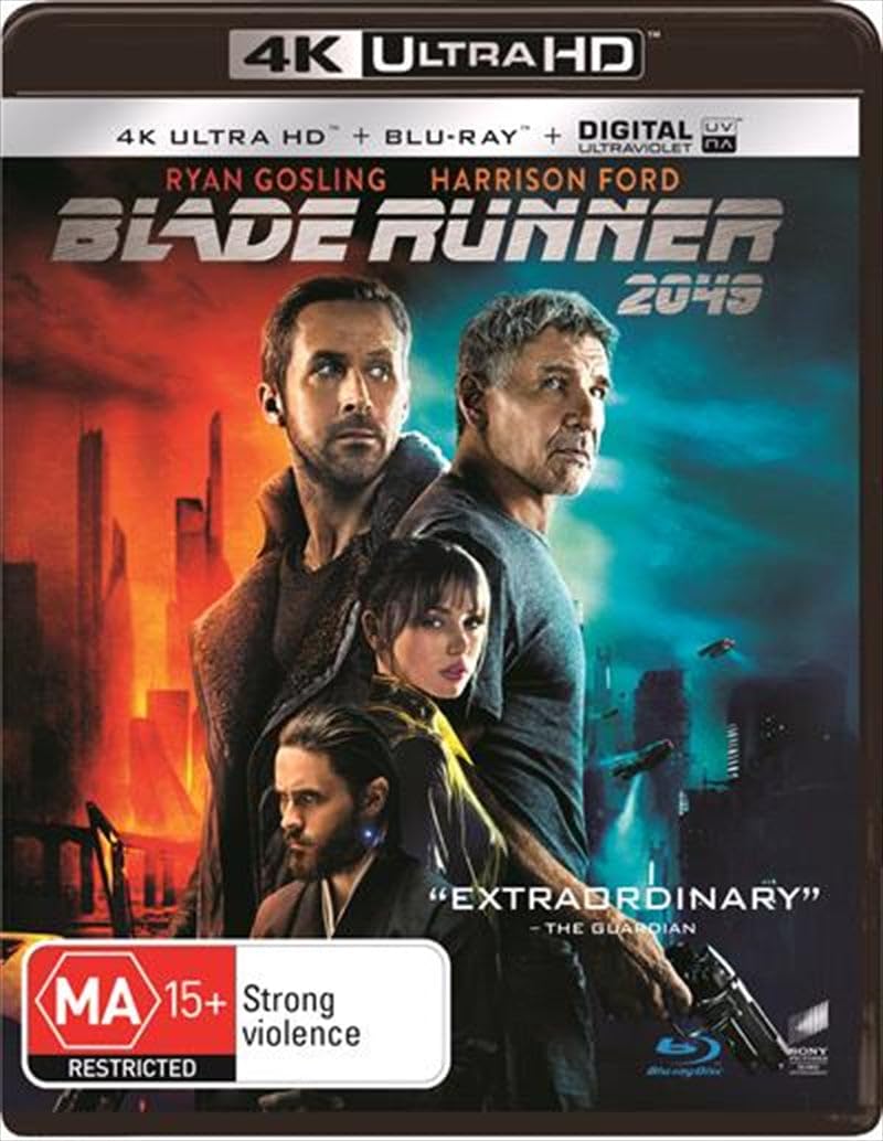 Blade Runner 2049 4K UHD Blu-ray / Blu-ray | Ryan Gosling, Harrison Ford | NON-USA Format | Region B Import - Australia