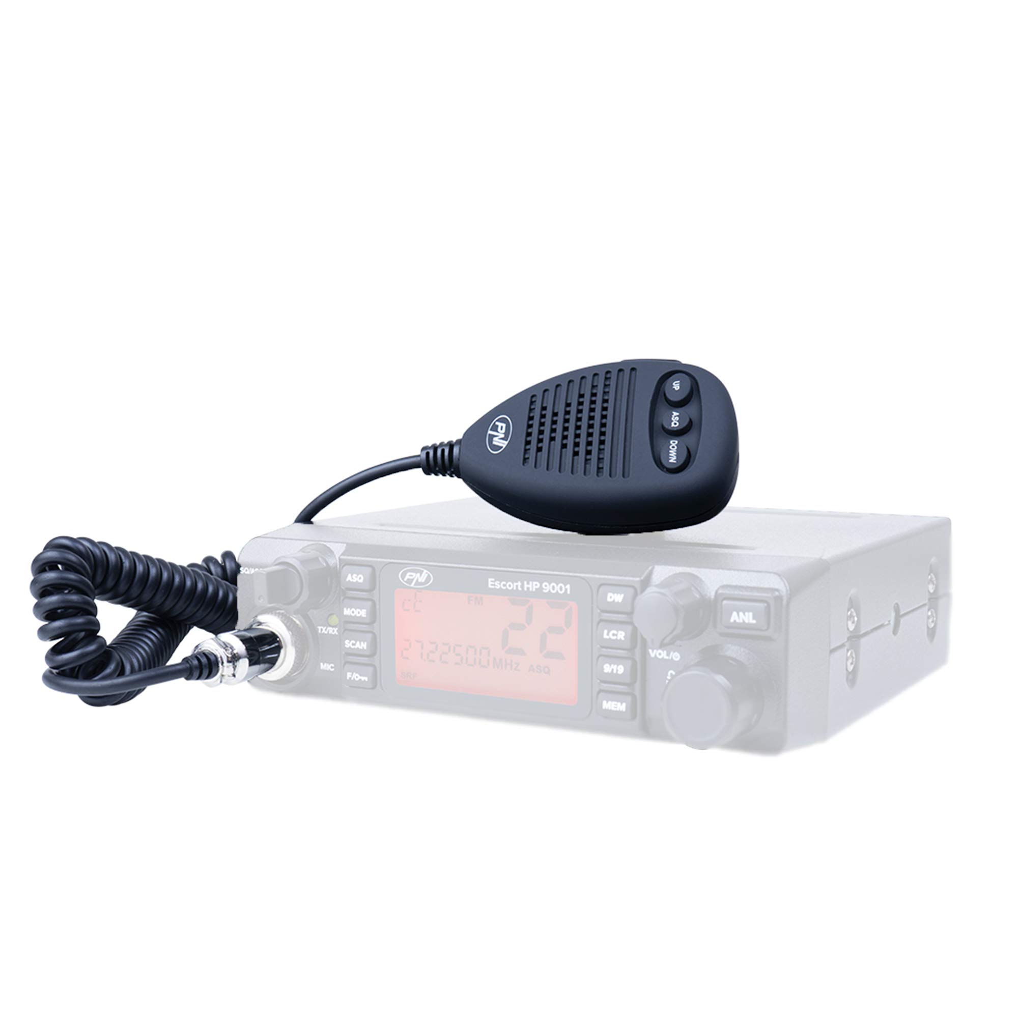 Microfono a 6 pin per radio, nero - PNI MK8000