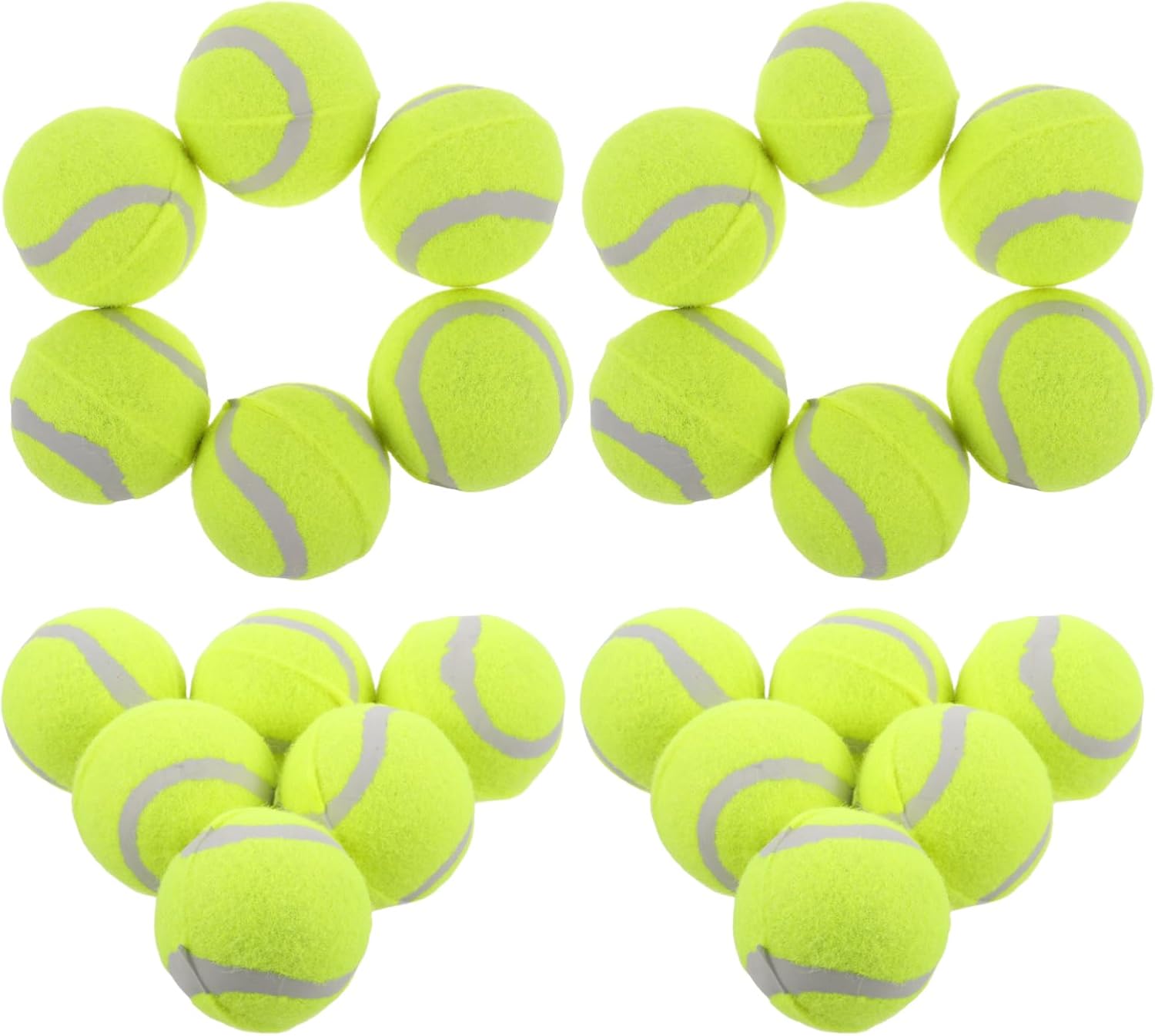 GALPADA 22pcs Dog Bouncy Rubber Training for Small Medium Large Dogs Interactive Toys for Active Playtime Chew-Resistant Pet Supplies