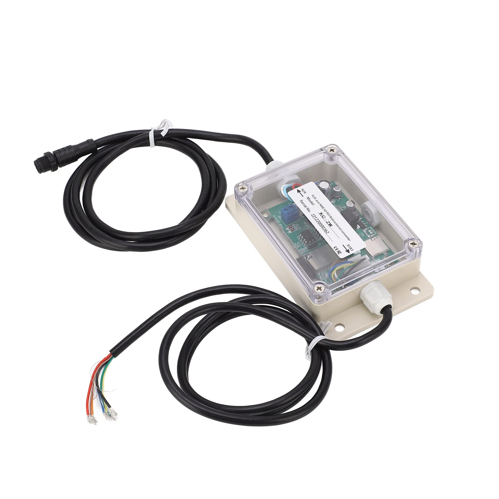 Bewinner Convertitore Bidirezionale KC-2W da NMEA 2000 a NMEA 0183, Impermeabile IPX67, 9-30 V, con WiFi, Connettore M12, Plug and Play per la Navigazione Marittima