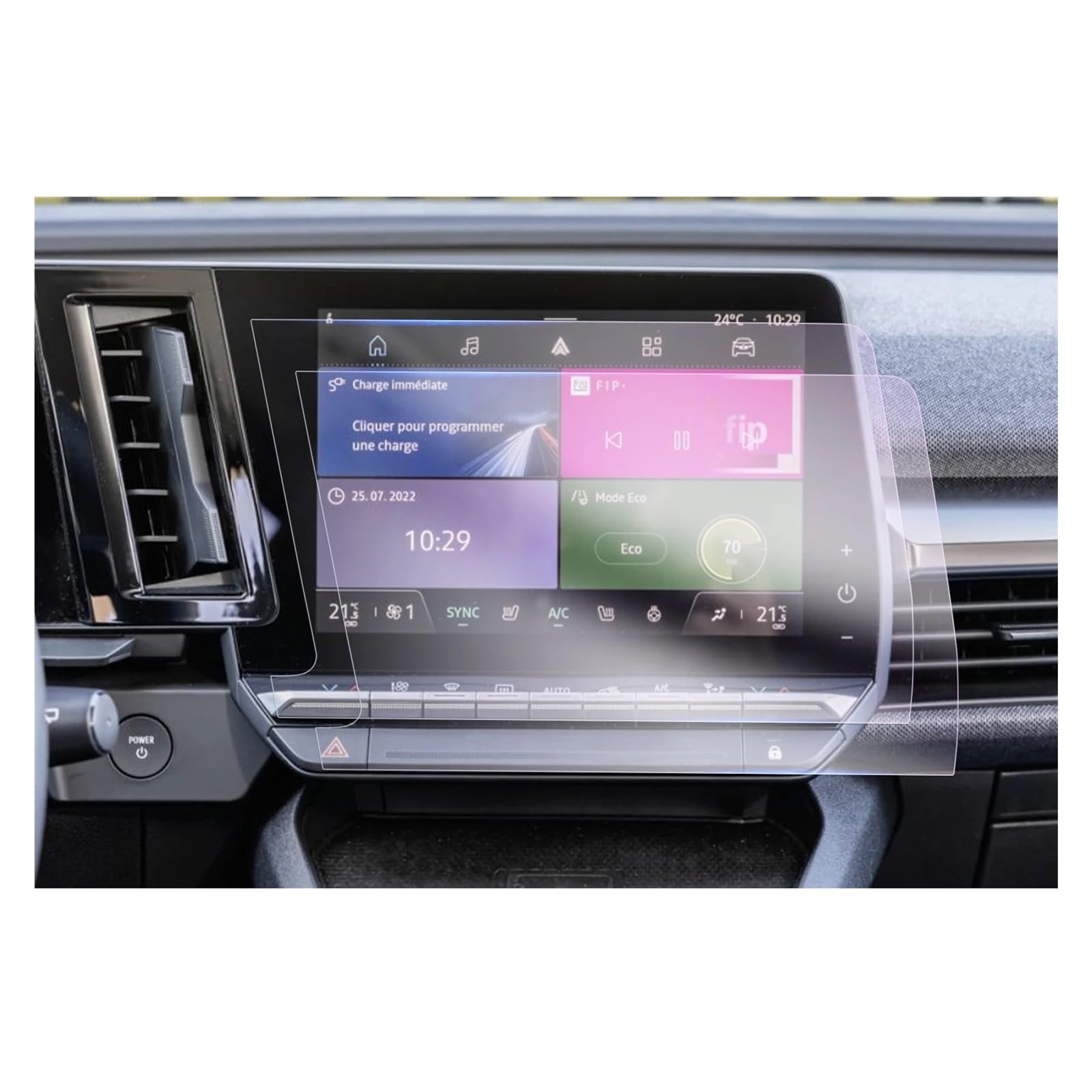 Protecteur écran navigation voiture auto Megane E-tech Austral 2023 durable - 4