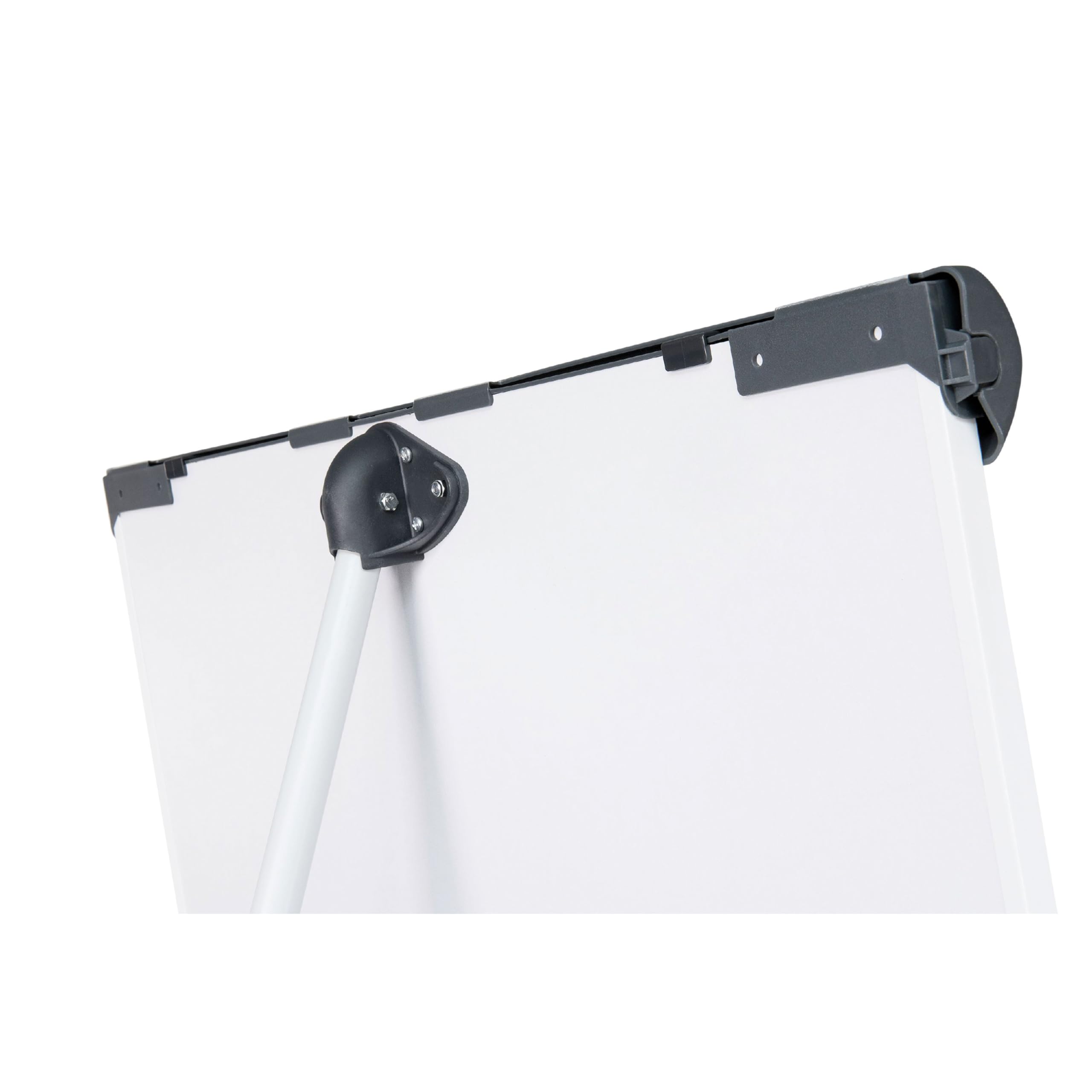 MAUL Flipchart MAULstandard 66x97 cm | Stabile Magnettafel mit Dreibein Gestell | Stufenlos höhenverstellbar | Für Papier in verschiedenen Formaten | Mit Ablage für Marker und Stifte | Grau