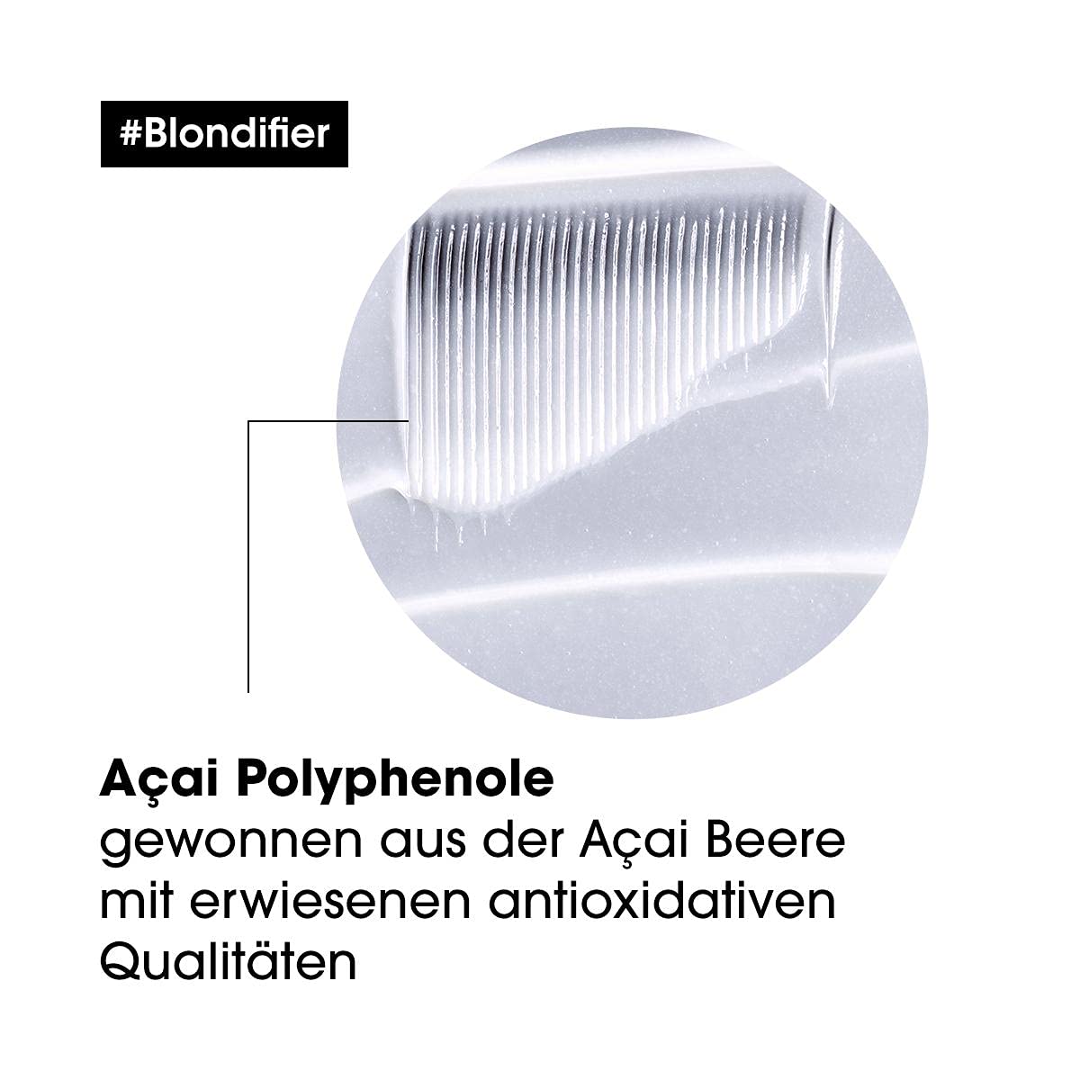 L'Oréal Professionnel | Nährende Haarmaske für blonde und blondierte Haare, Açaibeeren-Extrakt, Serie Expert, Blondifier Maske