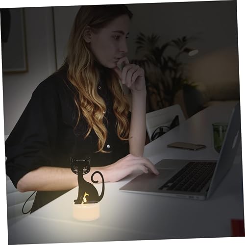 Miniatura 9 de DOITOOL Decoraciones de fiesta de Halloween, luces LED de té de bautizo para niños, lampara de sombrero de bruja, lámpara iluminada para decoración