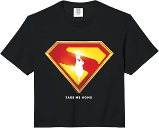 Superman 2025 Movie Take Me Home Shield Comfort Colors Crop Top