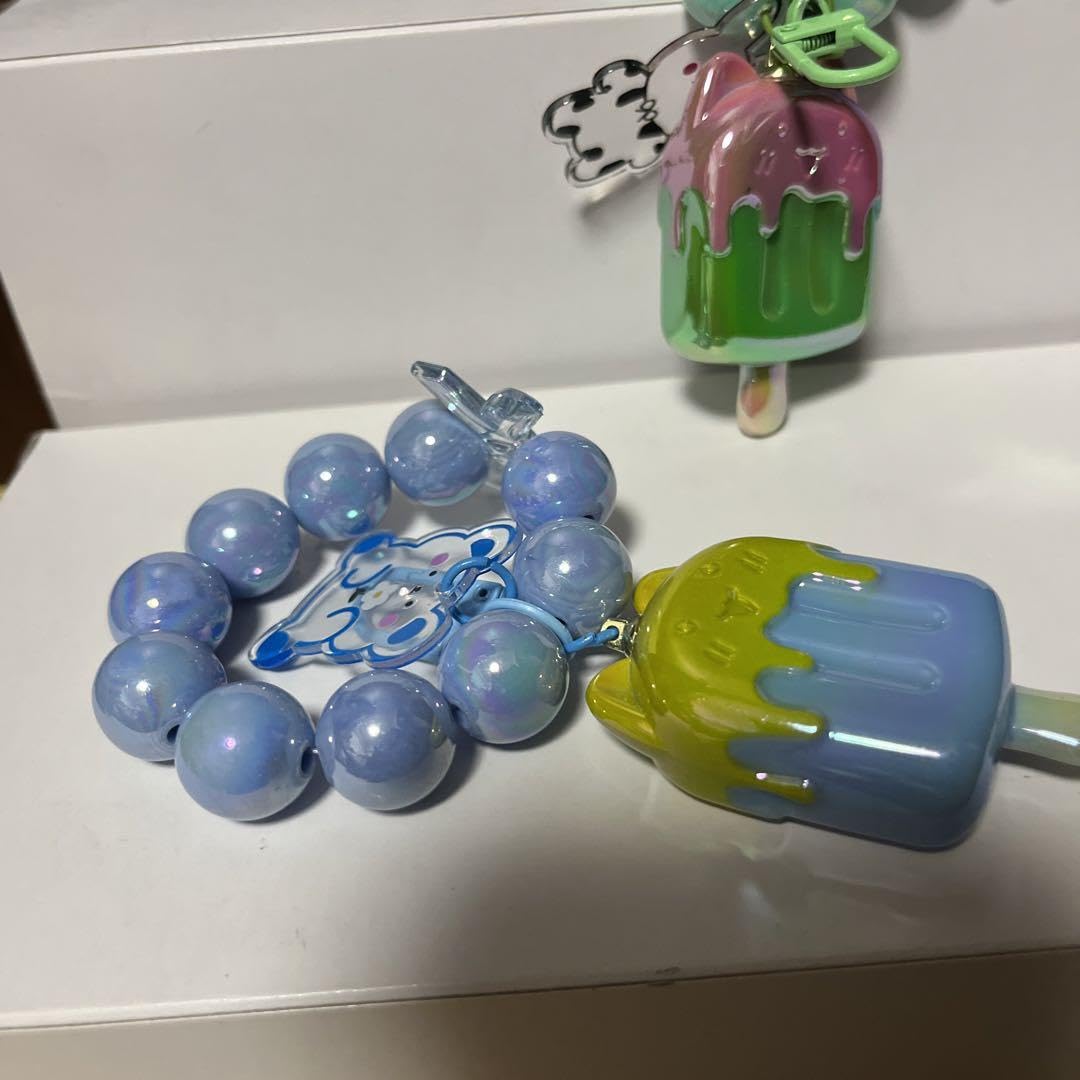 Amazon.co.jp: じゃらじゃらキーホルダー 2個セット アイス  