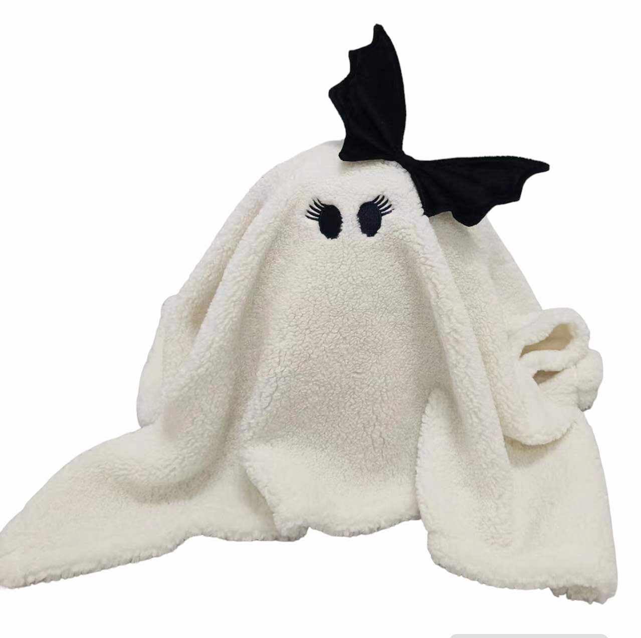 Accents Depot Plush Ghost The Gus Girl Pillow, 18" x 13", Halloween Decor Cushion (Ghost Girl)