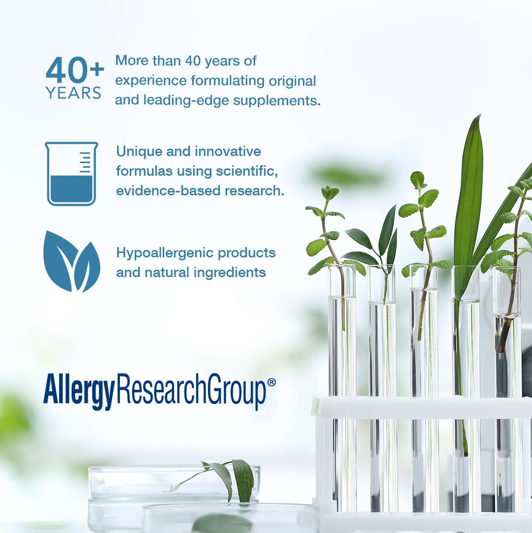 Allergy Research Group PhytoCort Supplement - Respiratory Support, Lung Health, Lung Detox, Lung Cleanse, Healthy Breathing, Herbal Support, Reishi, Licorice, Noni, Vegetarian Capsules - 120 Count