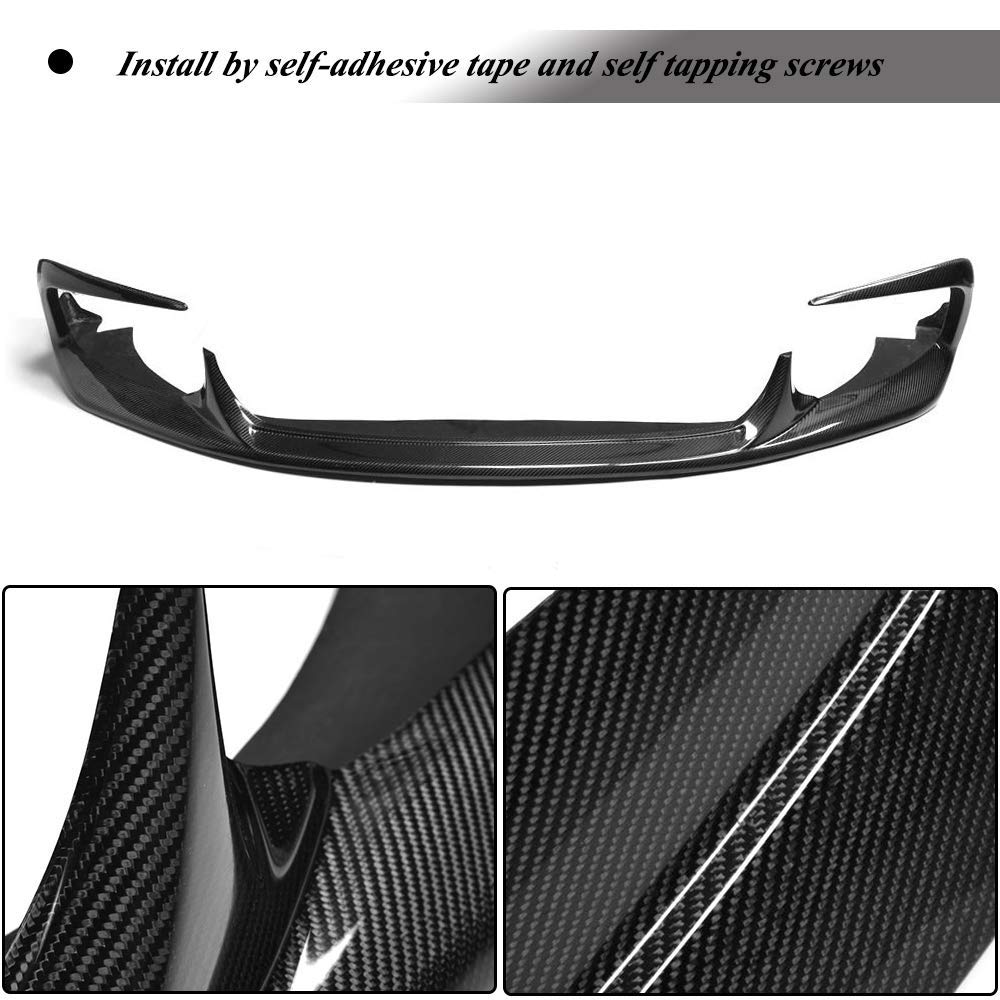 LUISAS Auto Paraurti Anteriore Splitter Lip Body Kit Spoiler Diffusore per Maserati Ghibli Sedan 2014 2015 2016 2017,Accessori Auto Spoiler Frontali Auto