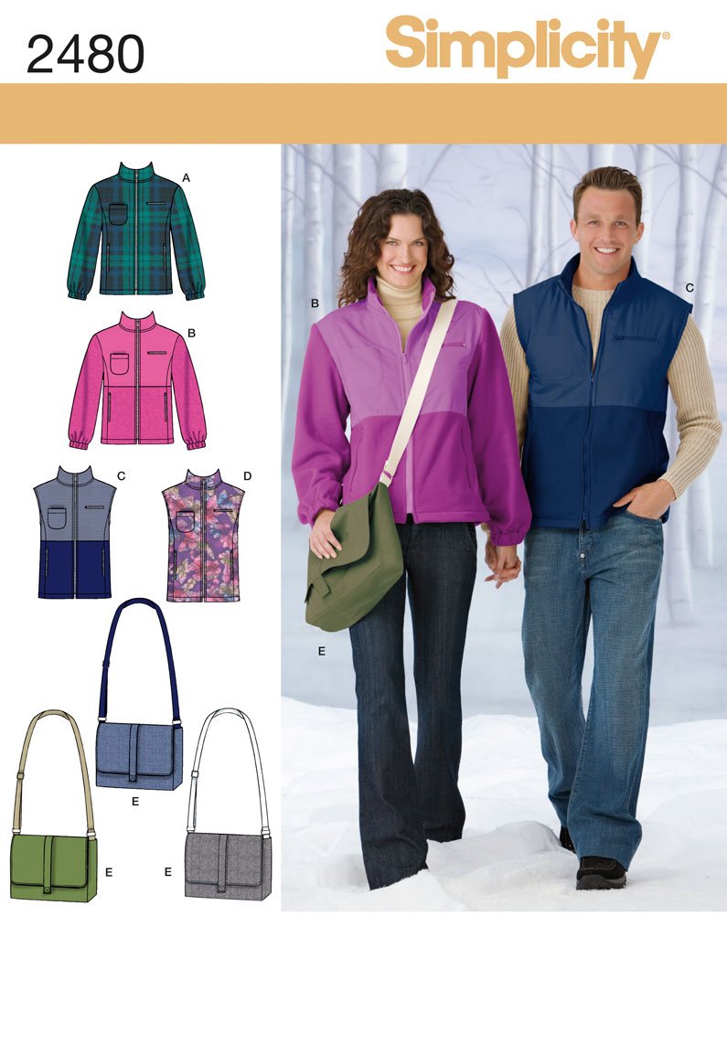 Patron veste homme Simplicity 2480 pour créer un look mi-saison