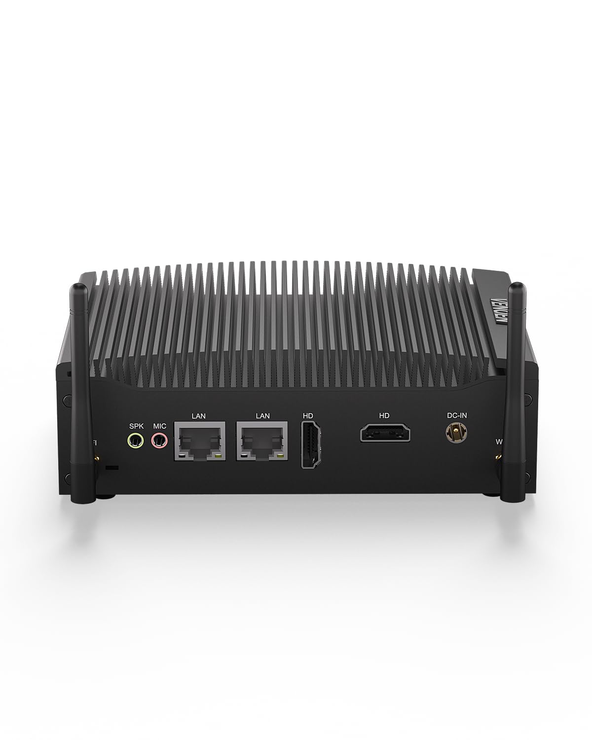 Industrieller Mini-Lüfterlos-PC W 11 Pro, Core i5 1235U, 16GB DDR5 256GB SSD, Dual HD, RJ45 LAN, RS232 COM, USB3.0, Dualband-WLAN, BT4.2, SIM-Slot, kleiner ITX-Computer, RAID, WOL, Auto Power On