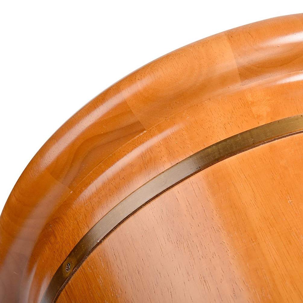 Pediluvio in Botte di Legno per pediluvio per Adulti, Secchio per Immersione dei Piedi con Coperchio, vaschetta per Piedi in ammollo, Secchio in Legno per Pedicure, Vasca idromassaggio per pediluvio