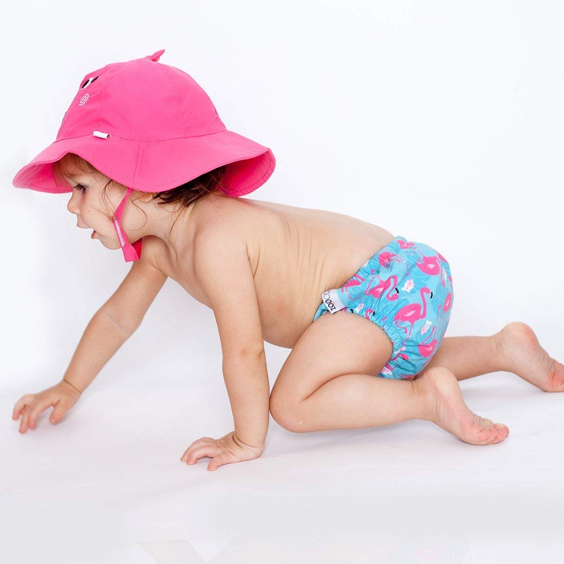Zoocchini maillot/sombrero, diseño de flamenco S (3 – 6 meses)