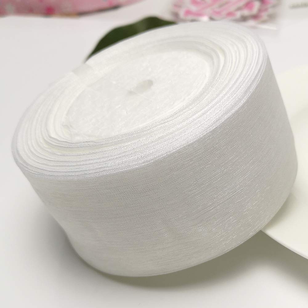 Chenkou Craft Upick 50yard/roll Mix Color/Size Organza Ribbon DIY Craft Wedding Supply (2