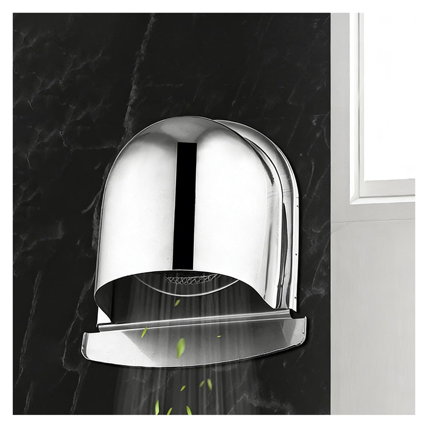 External Wall Vent Cap, Thick Stainless Steel Vent Cover 3.9 5.9 inch, Ventilation Outlet Hood for Kitchen, Bathroom, Garage, Office，Soffit Vent Cover with Screen Mesh(3.9inch)