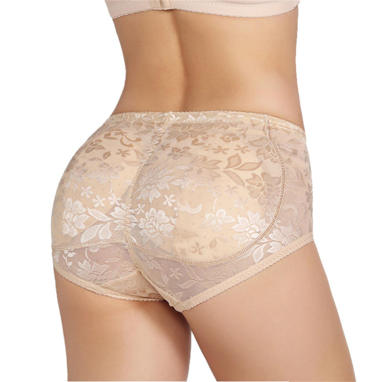 Guaina Modellante Donna Fiore Sottili Fiori Sottili Falsi Glutei Spugna Brief Che Modellano L'Anca