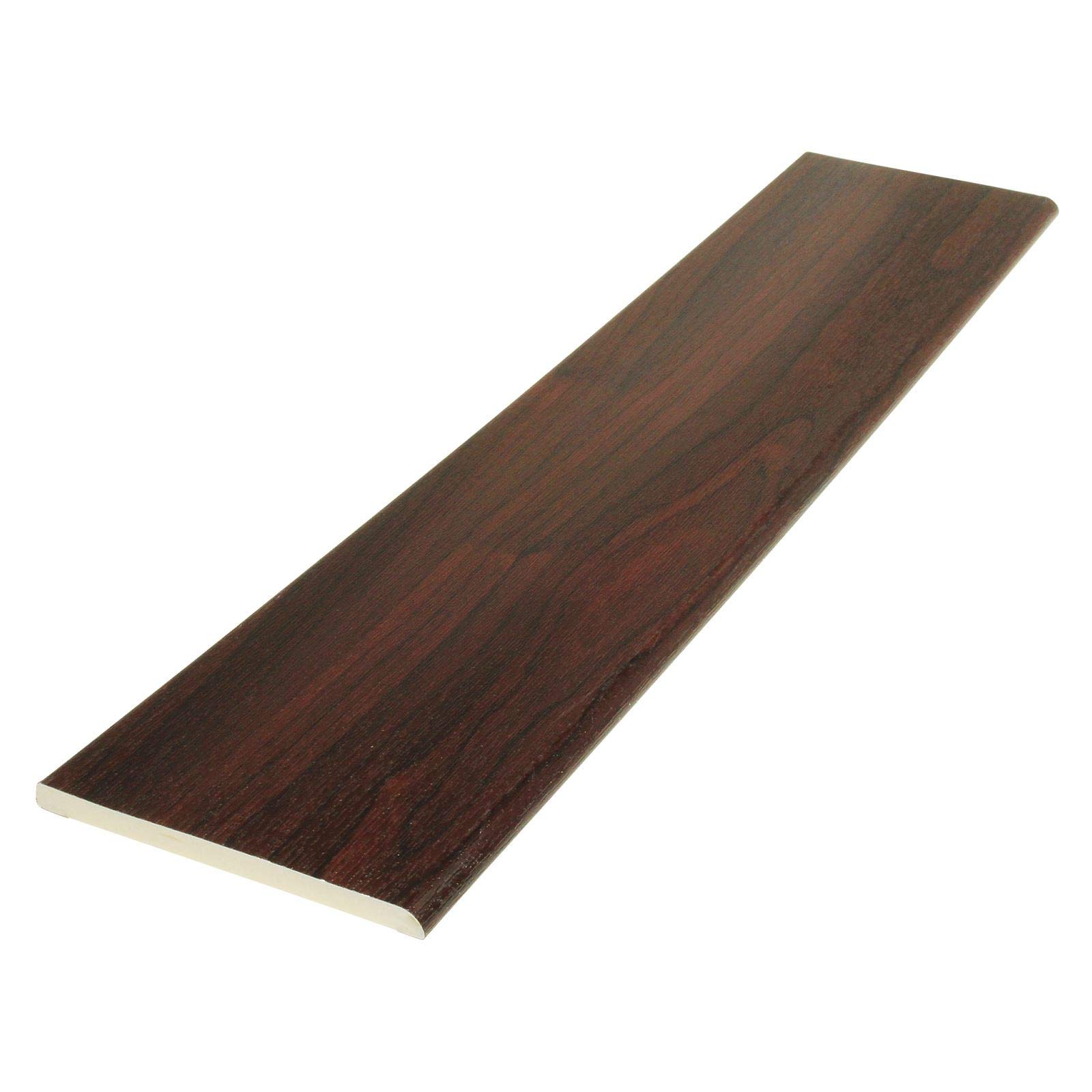 Pencil Round Architrave uPVC Plastic Finishing Trim Moulding (2.5m) - 95mm, Rosewood