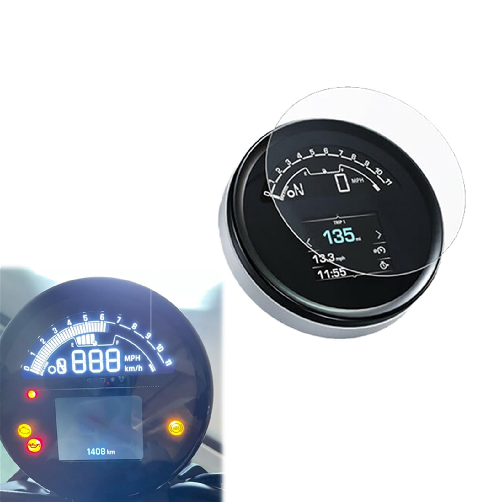 Écran anti-rayures pour moto Trident 660 protection compteur Triumph 2021 2022