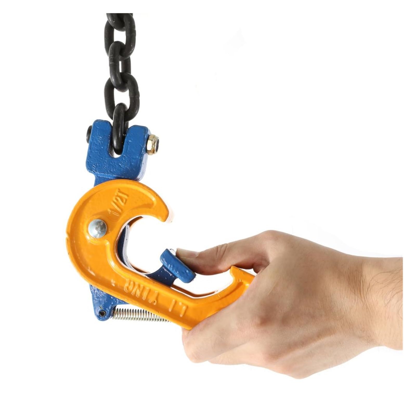Hebekette, Kettenschlinge, Hebekettenschlinge for Motorhebebühnen, 2000 Pfund Kapazität, Kohlenstoffstahlkette, geeignet for Kunststoff- und Metallfässer