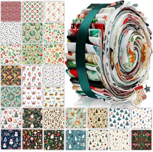 Amazon.com: Hahafelt 60 Pcs Spring Floral Quilting Fabric 2.6 x 40 ...
