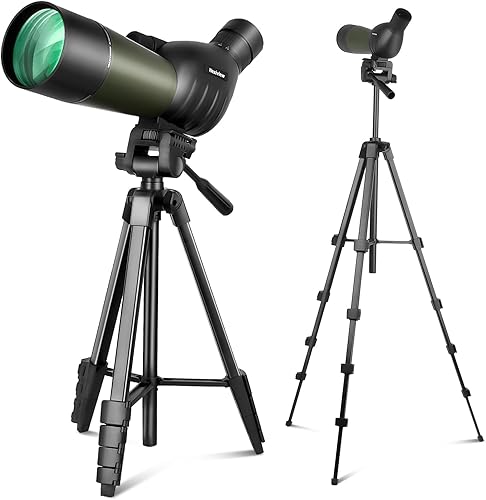 Miniatura 1 de Nexiview Alcance de observación de 25-75 x 60 pulgadas con trípode de 64 pulgadas, bolsa de transporte  Visores transparentes de visión con poca luz