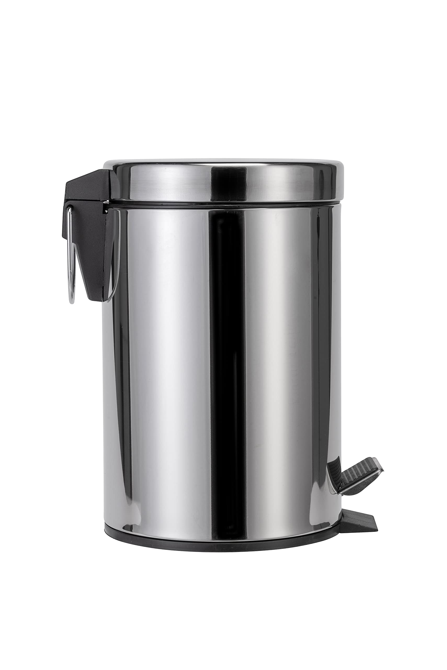 Croydex 3 Litre Britannia Pedal Bin, Polished Chrome, Three Litre - Image 2