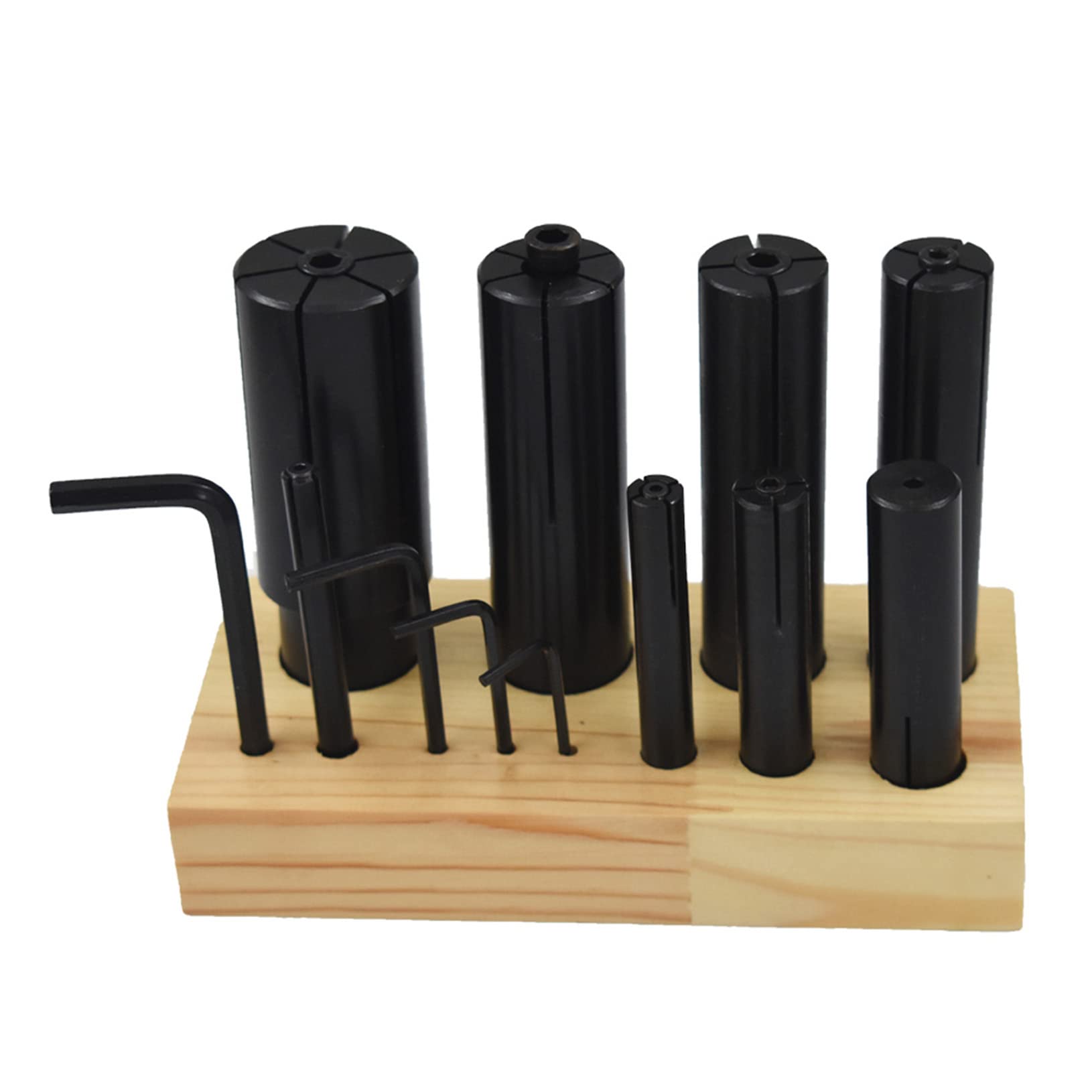 Juego de 8 mandriles expansivos, mandriles de fresado de torno de alta precisión de 1/4 a 1-1/4 pulgadas