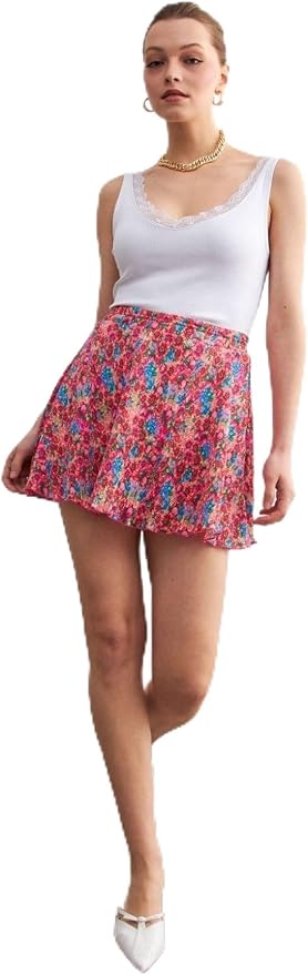 Trendseninle Pembe Flower Etek